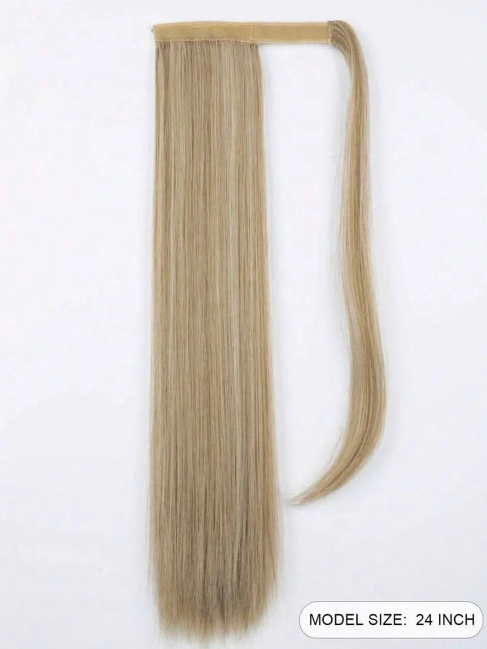 Blonde Clip-In Wrap Ponytail Extension - Sleek High Ponytail